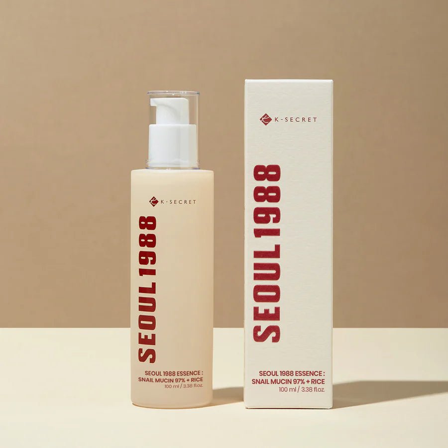 SEOUL 1988 Essence : Snail Mucin 97% + Rice - Korean Beauty Avenue