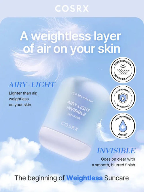 Airy - Light Invisible Sun Stick 19g - Korean Beauty Avenue