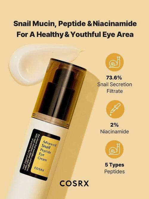 Advanced Snail Peptide Eye Cream 25ml - Korean Beauty Avenue