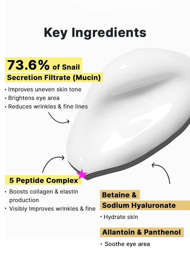 Advanced Snail Peptide Eye Cream 25ml - Korean Beauty Avenue
