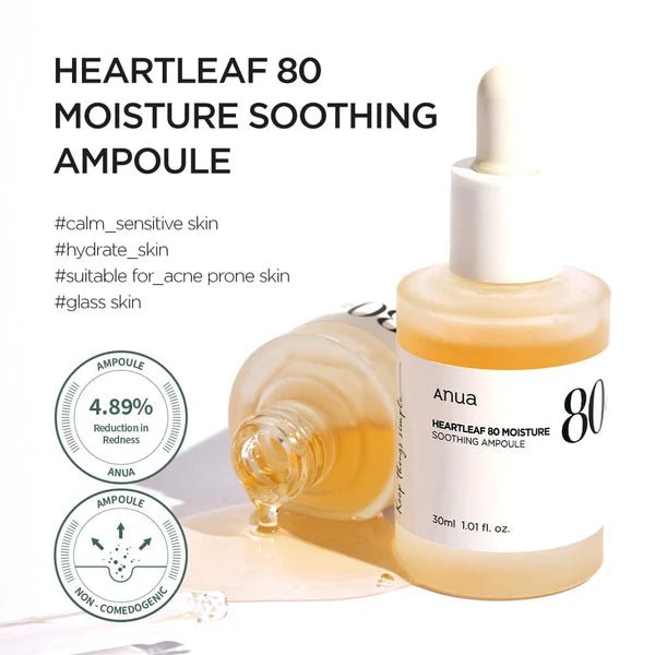 Heartleaf 80% Soothing Ampoule 30ml - Korean Beauty Avenue