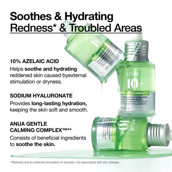 Azelaic Acid 10 Hyaluron Redness Soothing Serum - Korean Beauty Avenue