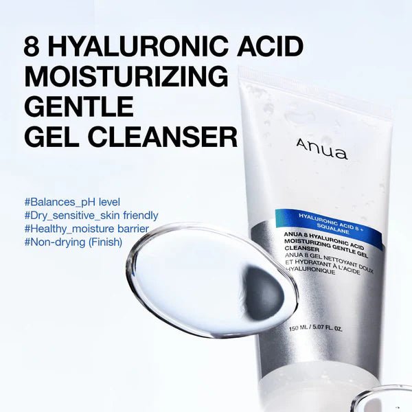 8 Hyaluronic Acid Moisturizing Gentle Gel Cleanser 150ml - Korean Beauty Avenue