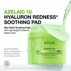 Azelaic 10 Hyaluron Redness Soothing Pad 60 pads - Korean Beauty Avenue