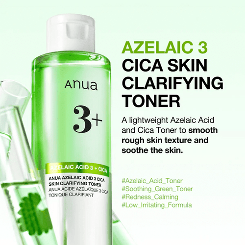 Azelaic Acid 3 Cica Skin Clarifying Toner - Korean Beauty Avenue