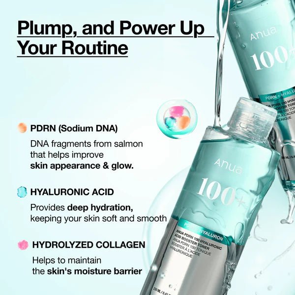 PDRN 100 Hyaluronic Acid Booster Toner 250ml - Korean Beauty Avenue